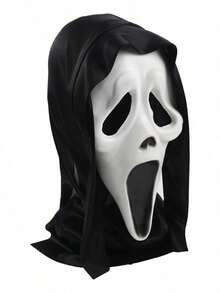 TendenciaGhost Face Scream Halloween Scream Máscara De Scream Fantasma Halloween Scream Cosplay Ghost Face Scream de primera calidad - Negro - Ver 12