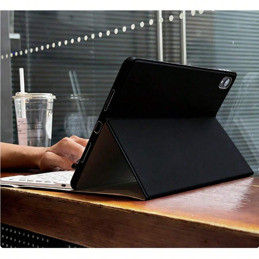 TenYide Funda con teclado compatible con iPad 5/6/7/8/9/10, Pro 11/Pro 13, Air 1/2/3/4/5/6/13, series Galaxy Tab, series MatePad, series Honor Tablet y otras tabletas. Incluye teclado inalámbrico desmontable, batería y funda protectora.