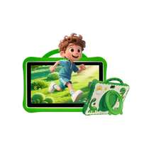 7-calowy, nowy tablet dla dzieci z kreskówkową grafiką, najnowszy silikonowy futerał antypoślizgowy, ulepszona pamięć RAM 4 GB + 64 GB pamięci ROM, duża pojemność baterii 4000 mAh, dłuższy czas pracy na baterii, najnowszy system Android 13.0, płynna praca, dwa aparaty HD do robienia wyraźnych zdjęć, funkcja kontroli rodzicielskiej zapobiegająca uzależnieniu, wielofunkcyjny tablet z kreskówkową grafiką, odpowiedni do nauczania w szkole i edukacji domowej, prezent noworoczny, prezent urodzinowy, prezent na powrót do szkoły - Wielokolorowe - Zobacz 7