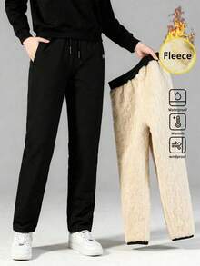 女士保暖内衬运动裤，舒适慢跑裤，适合秋冬季节，柔软舒适，女士紧身裤