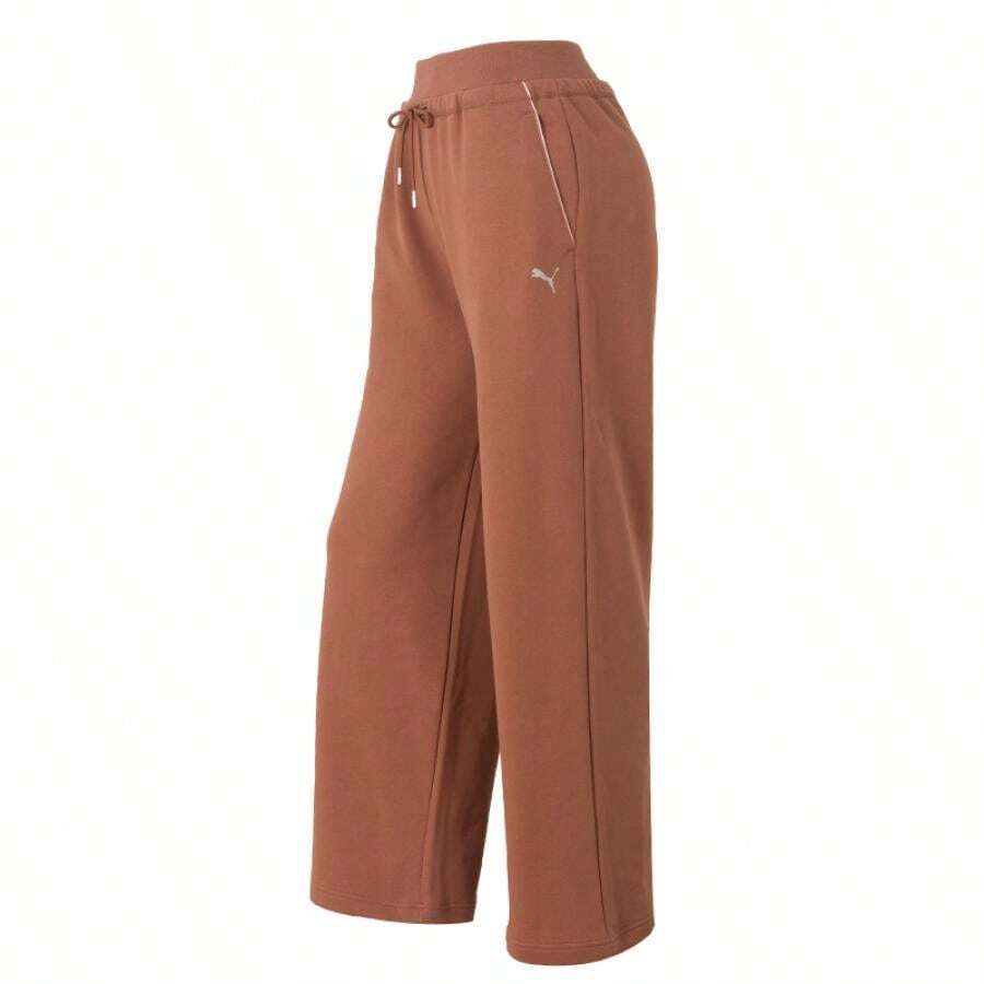 Puma Women's RACE-AHEAD-SWEATPANT-W Soft & Comfortable Casual Pants 636176-90 - Brown - View 1