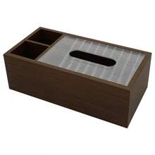 Soporte para caja de pañuelos de estilo retro de alta calidad, adecuado para sala de estar, hotel y uso comercial, con función de almacenamiento de escritorio - Multicolor - Ver 6