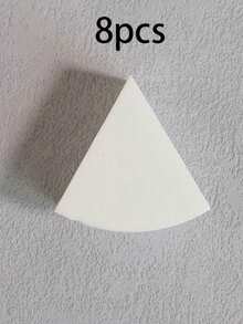 8pcs Multi-Functional Triangle Fan-Shaped Makeup Sponges, Expand Upon Contact With Water, Suitable For Wet & Dry Use Foundation Powder Puff - Multicolor - View 11