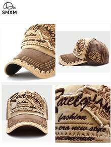 1pc Women's New Tiger Embroidery Baseball Cap, Street Style Trucker Hat, Large Head Circumference Hip Hop Cap - Tiger Embroidered Baseball Cap - View 5