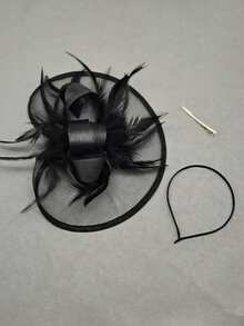 1pc Women's Tea Party Hat, Kentucky Derby Fascinator Headband, Wedding Flower Hair Clip