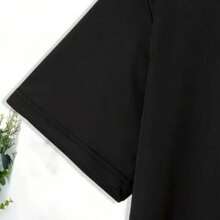 Camiseta Feminina Bateria Professora 100% Algodão Confortável, Moda Casual - Preto - Visão 4