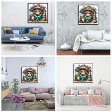 MRMIOOM Fantasy Diamond Art Kits For Adults, 5D Butterfly Diamond Painting Kits For Adults Beginners, DIY Full Drill Diamond Dots With Gem Art For Home Wall Decor 14 X 14 Inch - D013-美國 - 查看 7