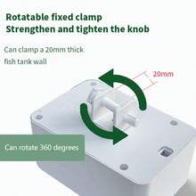 70毫升迷你自动喂鱼器，水族箱自动喂鱼器，定时精准喂食，适用于金鱼、斗鱼、孔雀鱼 - 3节AA电池供电，每次喂食量精确到0.2克，水族箱喂食器，不含电池 - 白色 - 查看 5