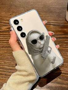 1个透明猫咪彩绘加厚防摔保护手机壳，兼容三星Galaxy S26/S26PLUS/S26 Ultra、S25/S25PLUS/S25 Ultra、A17/A07/A16/A36/A26/A56/A50/A12/A32/A52/A72/A51/A21S/A13/A14、S24/S24PLUS/S24Ultra、S22/A52/A53/A54/A55、S23、11/12Pro/12/12X/13Pro/14Pro/15Pro、Redmi 10/9/Note9/12c/Note11pro/Note8Pro - 彩色 - 查看 3