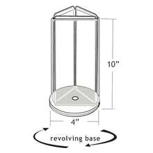 Azar Displays 193728-WHT - Soporte de exhibición vertical de acrílico para restaurantes oficinas y espacios minoristas 4 x 10 pulgadas - blanco - Ver 2