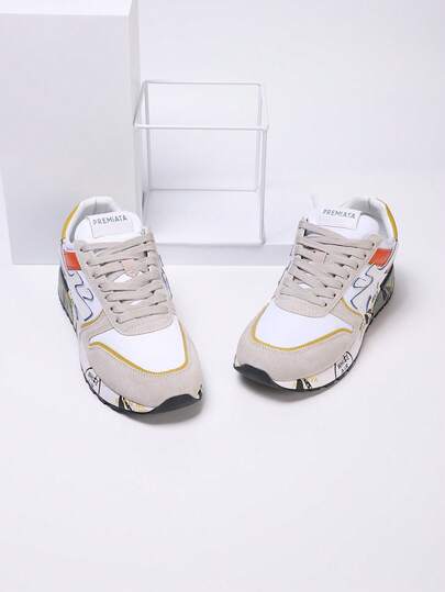 Regalo del Día de San Valentín 2026 | Nuevos zapatos de pareja retro originales Premiata | Zapatos deportivos y casuales de 483m, adecuados para el campus y el trabajo | Ligeros y transpirables, con embalaje de caja de regalo, tallas grandes, entrega rápida (Nota: La impresión de la suela puede tener un desplazamiento aleatorio)