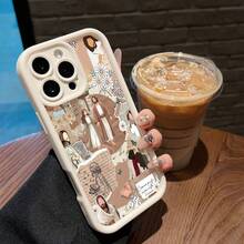 Funda para teléfono con diseño de ilustraciones religiosas y mensajes inspiradores. Compatible con fundas para teléfonos ,  17,  16 Pro Max,  15 Pro Max,  13 y  12. Fabricada en TPU, ofrece protección contra golpes y caídas. Un regalo ideal para familias, amigos, parejas, novios/novias y para celebraciones especiales. - Blanco - Ver 4