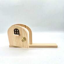 1件装木质开关面板盖，创意墙面装饰框，适用于电源插座，客厅装饰（随机木纹图案） - 彩色 - 查看 9