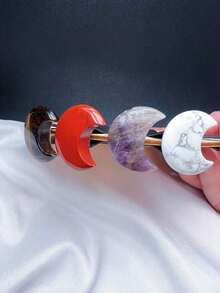 1pc Moon Crystals Car Vent Clip Car Freshener Clip Car Accessories Car Accessories Women Car Fresheners Women Quartz Crystals Car Fresheners Vent Clips Best - Multicolor - 查看 6