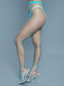 1 Pair Women's Basic Seamless Fishnet Stockings - Multicolor - View 33