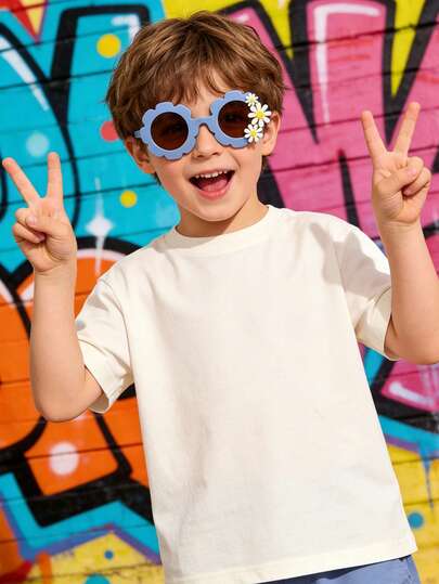 زوج من النظارات الكلاسيكية والأطفال، مناسبة للأولاد والبنات، الحفلات، العطلات، السفر، الديكور، الاكسسوارات اليومية، إكسسوارات التصوير الفوتوغرافي