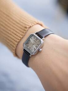 LIANDU LIANDU Đồng hồ nữ cổ điển, kiểu dáng doanh nhân, dây da PU, thích hợp đeo hàng ngày, làm quà sinh nhật, quà tựu trường, quà Lễ Tạ ơn, quà lãng mạn, món quà hoàn hảo. - màu đen - Xem 6