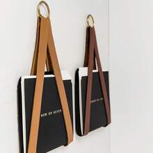 1 pieza Bolsa de almacenamiento de revistas estilo francés, Estantería para almacenar sombreros, Estantería de pared para decoración de periódicos, Estantería minimalista, Para organización de oficina en la pared, Almacenamiento de decoración del hogar, Portacorreo, Decoración de habitación estética - Multicolor - Ver 1