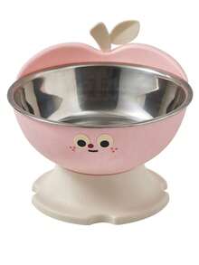 1pc Apple Shaped Pet Elevated Bowl, Anti-Slip Anti-Spill, Large Capacity Cat Dog Food Feeder - 300ml - View 13