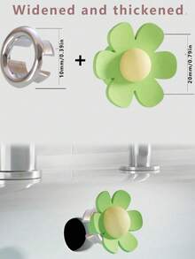 3pcs Bathroom Sink Overflow Cover | Odor-Proof Silicone Plug | Decorative Flower Design | Fits 2cm Drain Hole | 3pcs Set (Mixed Color) - Multicolor - View 6