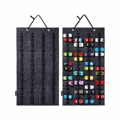 EstiloTendenciaOrganizadores De Almacenamiento Colgantes Para , Expositor Colgante De Doble Cara Tolerar Con 120 , Vitrina De Montaje En Pared Para Coches De Juguete, Camiones De Juguete (Azul)Calidad PremiumVersióN Mejorada