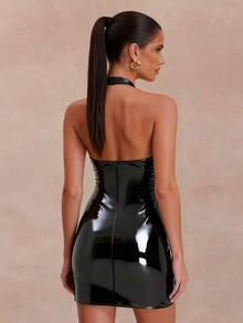 UNITHORSE Women Short Dresses - Black - View 3