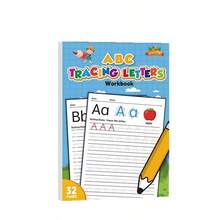 A-Z Workbook, 32 Pages, 26 English Letters And Words Practice Book, For Learning English Letters And Words, Early Childhood Education, Pen Control Training, Writing Aids. - Multicolor - View 4