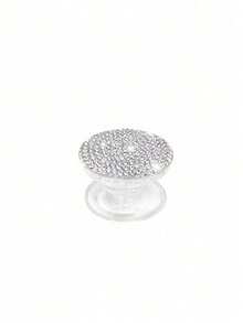 可调节闪光钻石 1个闪光钻石气囊手机推拉支架创意一体三速可调折叠支架懒人支架背胶兼容安卓手机生日礼物送给家人朋友夏季浴室厨房礼物情人节礼物 - 彩色 - 查看 10