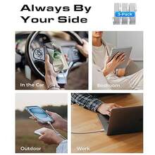 240W 1-3pcs [3.3/6.6/10ft] USB-C To Type-C Fast Charging Cable, Compatible With IPhone 17/16/15 Pro Max Car Charger, Tangle-Free Braided Type-C To Type-C Cable, Compatible With Samsung S25/24, IPad Air/Pro - Multicolor - View 8