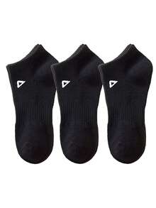 20/15/12/10/5/3/1 双装舒适透气男士短袜，三角形装饰踝袜，隐形袜，双线防滑设计，白色/黑色，低帮袜，吸湿排汗，柔软透气，适合商务、休闲、居家、运动、学院风等场合，四季皆宜，颜色随机发货 - 彩色 - 查看 24