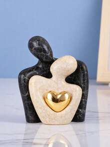 2pcs Mini Couple Statue (3.35 Inches), White Decor, Suitable For Bedroom Shelf, Romantic Anniversary, Wedding And Valentine's Day Couple Gift - Multicolor - View 9