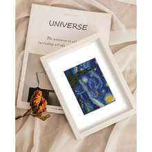 12Pcs Small Diamond Art Kits Small Diamond Painting Kits, Classic Masterpiece Mini Diamond Art Kits For Beginners, Square Drill Mini Gem Painting 1-Hour Painting For Home Desktop Decor, 6X7in - 名畫 - 查看 6