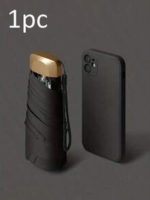 迷你五折金色手柄便携遮阳伞,超轻可折叠女士阳伞,防紫外线,紧凑折叠设计,铝合金伞杆 - 优雅纤细,防风轻便,户外迷你便携遮阳伞,适合通勤、旅行、上学、户外活动、日常使用,女士雨伞,旅行必备,妇女节礼物,旅行必备,婚礼回礼,Y2K风格,卧室装饰,汽车配件,厨房装饰,可爱小物,母亲节礼物,卧室装饰,花园装饰,厨房装饰,夏季,海滩装饰,旅行必备,房间装饰,软萌可爱,毕业季礼物 - 彩色 - 查看 15