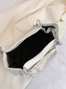 Women's Daily Commute PU Leather Tote Bag, Large Capacity, Fashion