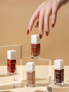 1瓶10毫升水性指甲油，快干、可撕除、持久，适合学生使用，不含酒精 - 棕色 - 查看 7