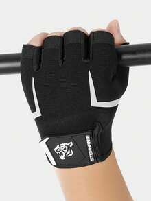 1 đôi găng tay đạp xe hở ngón, dụng cụ thể thao chống mài mòn và giảm sốc dành cho xe đạp leo núi vào mùa xuân và mùa hè, găng tay tập thể dục cho nam và nữ, găng tay hở ngón thể thao ngoài trời, găng tay bảo vệ cổ tay chống mồ hôi và thoáng khí, găng tay hở ngón câu cá ngoài trời. - Nhiều màu - Xem 3