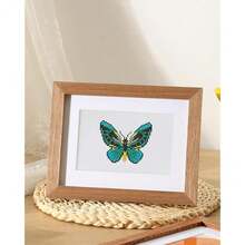 PeakLuv 12 Pcs Butterfly Mini Diamond Painting Kits, Small Diamond Art Kits For Adults, DIY Square Drill Butterfly Gem Art 1-Hour Painting For Home Desktop Decor, 7X6in - 蝴蝶 - 查看 5