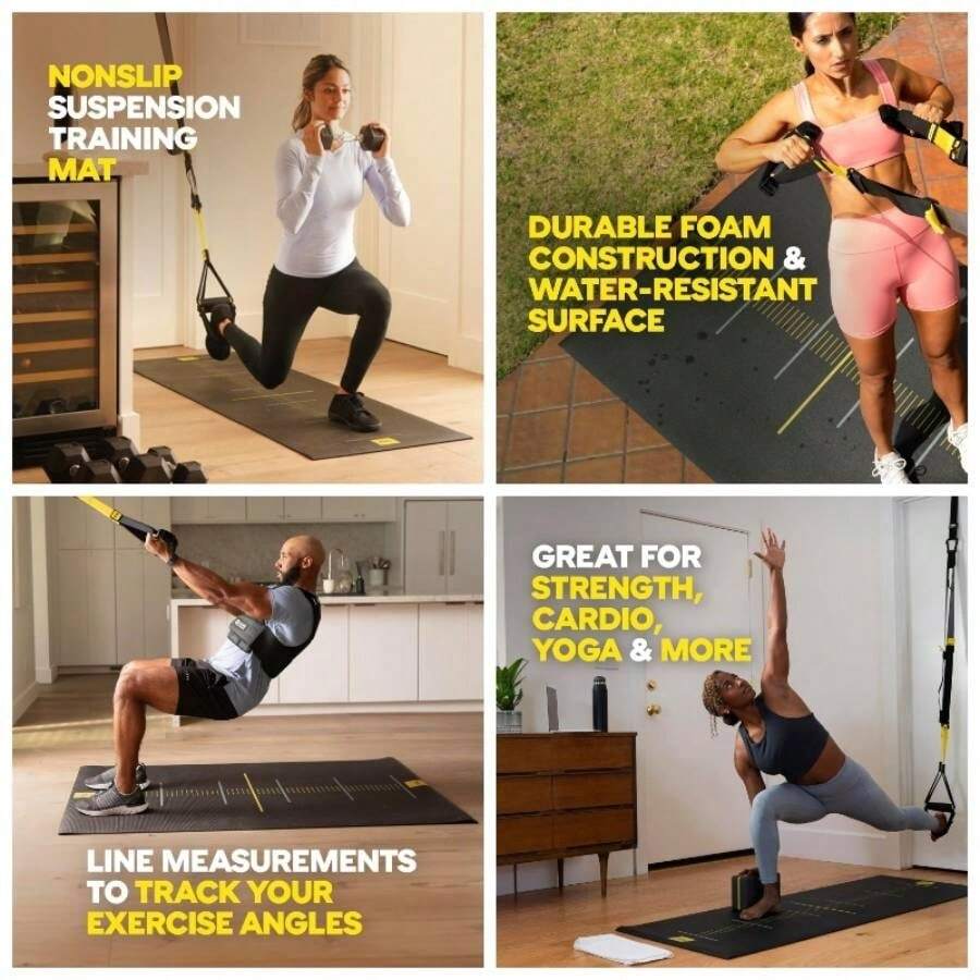 - Non - Slip Gym, Black, 72 Inchx 24 Inch - Black - View 1