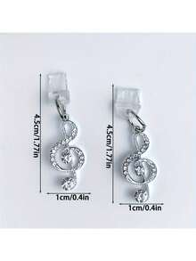 قلادة موسيقية مجوفة مرصعة بالألماس كاملة. سدادة غبار DIY للهاتف. مناسبة لمنافذ النوع C والبرق لمنع دخول الغبار. هدايا للأم والعائلة والأصدقاء والأطفال وعيد الميلاد والعطلات، إكسسوارات الهاتف، تعليقة الهاتف - متعدد الألوان - مشاهدة 4