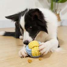 8pcs Dog Rope Chew Toys, Suitable For All Size Dogs, Dental Cleaning & Boredom Relief, Ideal For Outdoor & Indoor Interactive Play - Yellow Blue - View 3