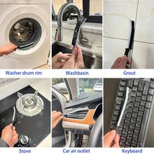 1/5/7 Pcs Multi-Purpose Household Cleaning Brush Kit , Nylon Bristles With Plastic Scrubbers & Scrapers | Soft & Hard Bristles For Kitchen (Pots, Dishes, Sinks), Bathroom (Bathtubs, Grout Lines), Hard-To-Reach Corners - Essential Manual Cleaning Tools For Home, RV & Garage. One Size = Random Small Brush. Brush Not Apricot, Refer To Images For Appearance | Color Difference Due To Shooting Light. - Apricot - View 6