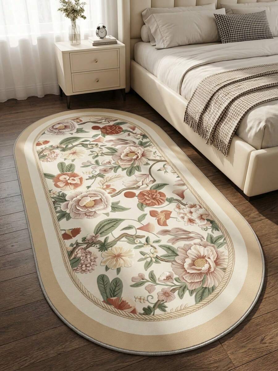 1 buah Karpet Dekoratif Motif Bunga Pink Lucu dari Bahan Kasmir Imitasi, Dapat Dicuci dengan Mesin, Bahan Kasmir Imitasi Premium, Ketebalan Sekitar 10mm, Cocok untuk Ruang Tamu, Kamar Tidur, Ruang Belajar, Gaya Baru, Terlaris, Permukaan Lembut Ramah Kulit, Dekorasi Rumah yang Dipersonalisasi, Rumah Modis, Karpet Kamar Tidur, Karpet Ruang Belajar, Karpet Ruang Tamu, Natal, Karpet Anak, Karpet Rumah Baru, Sepanjang Musim - Multiwarna (Baru) - View 1