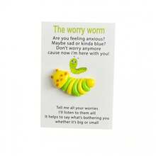 5 Sets Exquisite English Encouragement Pocket Hug Card Holiday Anxiety Relief Blessing Card Small Postcard Greeting Card - Pink - View 5