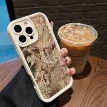 Funda para teléfono con diseño de luna y palomas voladoras. Compatible con fundas para teléfonos ,  17,  16 Pro Max,  15 Pro Max,  13 y  12. Fabricada en TPU, ofrece protección contra golpes y caídas. Un regalo ideal para familiares, amigos, parejas, novios/novias y para San Valentín. - Blanco - Ver 4