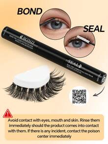 CMAYOME 10ML Lash Bond & Seal For Lash Clusters DIY Lash Extension Glue Lash Overnighter Black Lash Sealant 2 In 1 Long Lasting For 14 Days Hold Lash Glue,Eye Lash Glue - Black - View 6