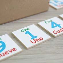 Juego de Memoria Bilingüe Números Educativos Calidad Premium - 1 - Ver 10