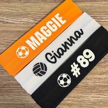 1 Stück personalisiertes Fußball Stirnband; individualisiertes Stirnband; benutzerdefiniertes Motiv; Fußball Geschenk; Fußballteam Geschenk; Sport Stirnband; Fußballverein; Futsal - Verschiedenfarbig - Übersicht 7