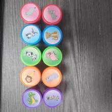 10/20/30/40pcs Assorted Self-Inking Stampers, Various Animal Designs With Cartoon Patterns, Cute Animals, Numbers And Letters, Random Styles, Great For Scrapbooking, Drawing, Album Decoration, Suitable As Birthday, Christmas, Back To School, Party Gifts (Packaging Random) - Multicolor - View 3