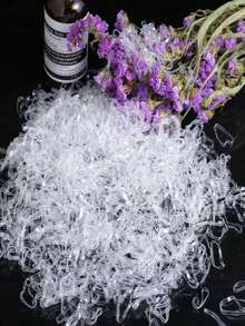 1000个/套 一次性弹力发圈和马尾辫发圈，不伤发，适用于发型设计、休闲装饰、日常发饰，适合所有季节、健身、返校季，发圈、橡皮筋、发绳 - 透明色 - 查看 2