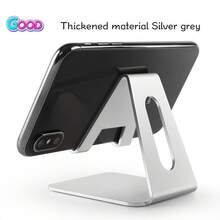 2/1 pieza Soporte universal de metal para teléfono/tableta, antideslizante y a prueba de golpes, adecuado para transmisión en vivo, ángulo ajustable, para ver películas y cargar, accesorio de escritorio creativo - Oro rosa - Ver 10